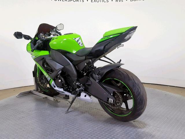 JKAZXCF13AA001038 - 2010 KAWASAKI ZX1000 F GREEN photo 6