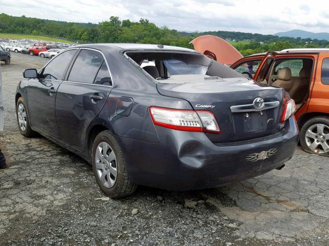 4T1BB3EK3AU121450 - 2010 TOYOTA CAMRY HYBR CHARCOAL photo 3