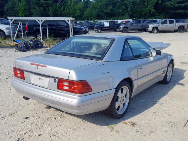 WDBFA68F7XF182627 - 1999 MERCEDES-BENZ SL 500 SILVER photo 4