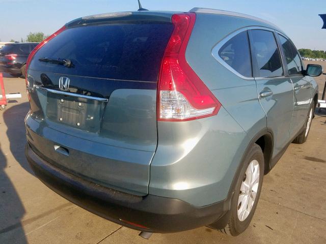 2HKRM3H72CH507830 - 2012 HONDA CR-V EXL GREEN photo 4