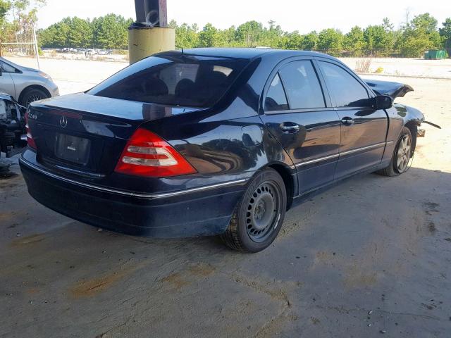 WDBRF61J63E009825 - 2003 MERCEDES-BENZ C 240 BLACK photo 4