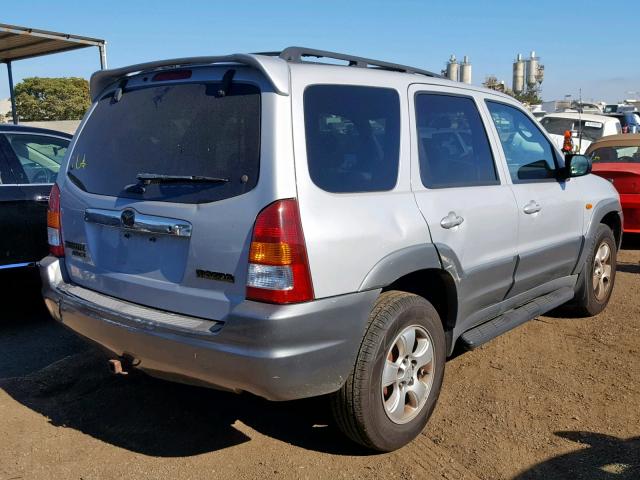 4F2CU08152KM27969 - 2002 MAZDA TRIBUTE LX SILVER photo 4