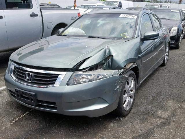 1HGCP26899A118316 - 2009 HONDA ACCORD EXL GREEN photo 2