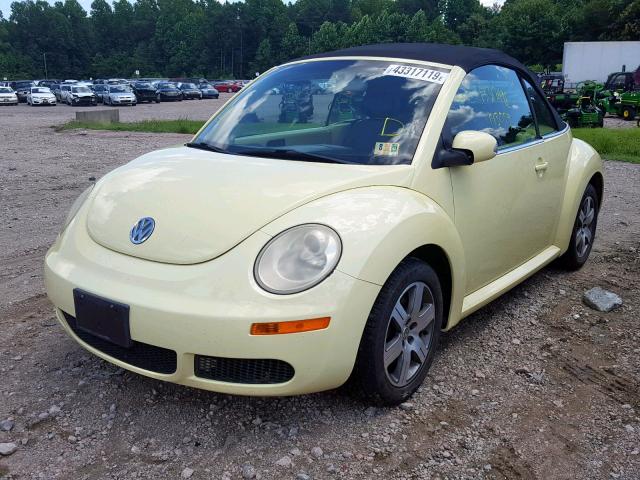 3VWPF31Y36M300346 - 2006 VOLKSWAGEN NEW BEETLE Sarı foto 2