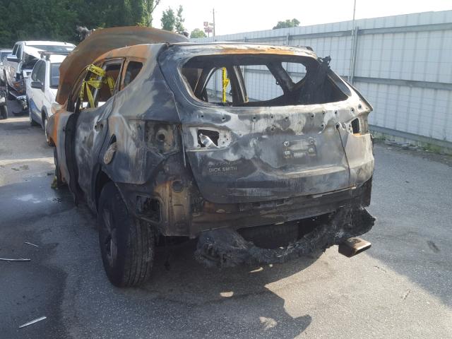 5NMZU3LB0HH016494 - 2017 HYUNDAI SANTA FE S BURN photo 3