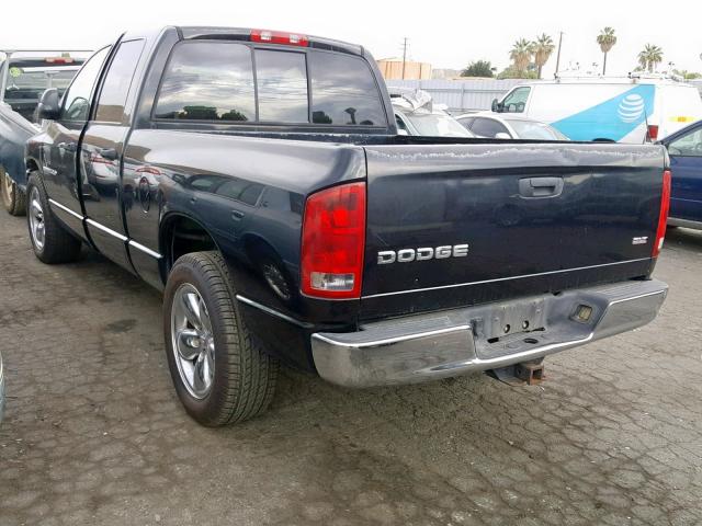 1D7HA18D73S237628 - 2003 DODGE RAM 1500 S BLACK photo 3