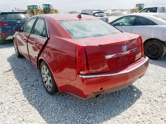 1G6DU57V790107132 - 2009 CADILLAC CTS HI FEA RED photo 3