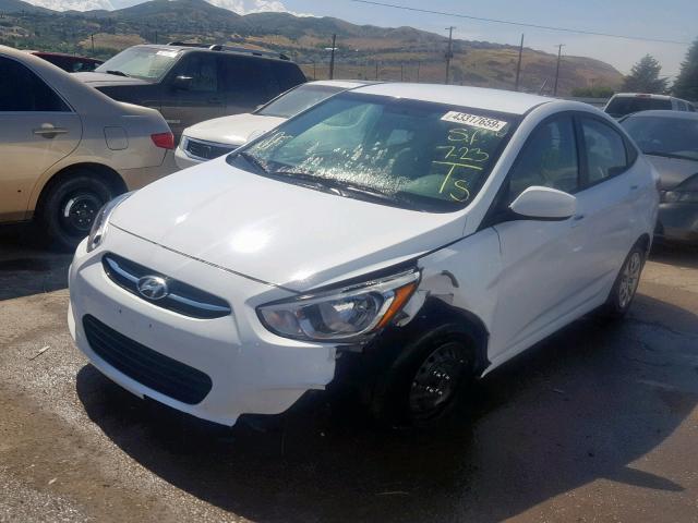 KMHCT4AE8HU274231 - 2017 HYUNDAI ACCENT SE WHITE photo 2