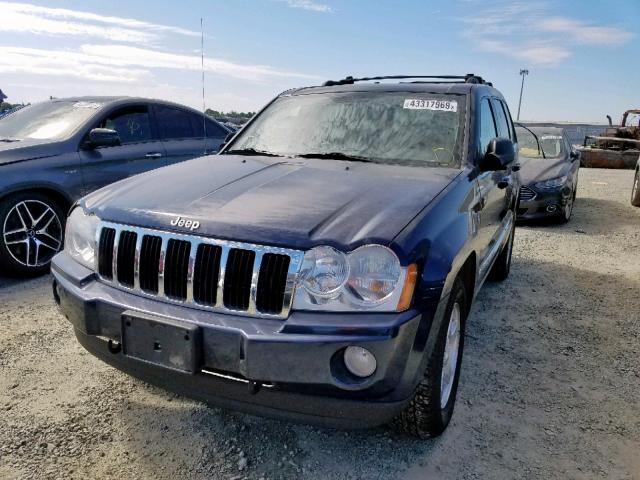 1J4HR58245C599108 - 2005 JEEP GRAND CHER BLUE photo 2