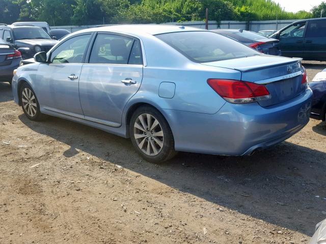 4T1BK3DB6BU423897 - 2011 TOYOTA AVALON BAS BLUE photo 3