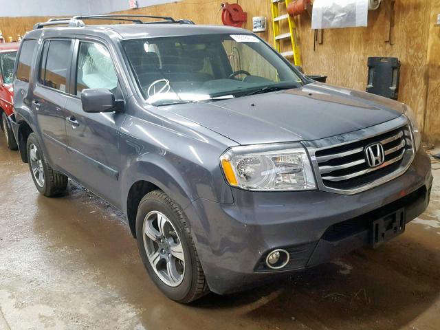 5FNYF4H34FB017109 - 2015 HONDA PILOT SE GRAY photo 1