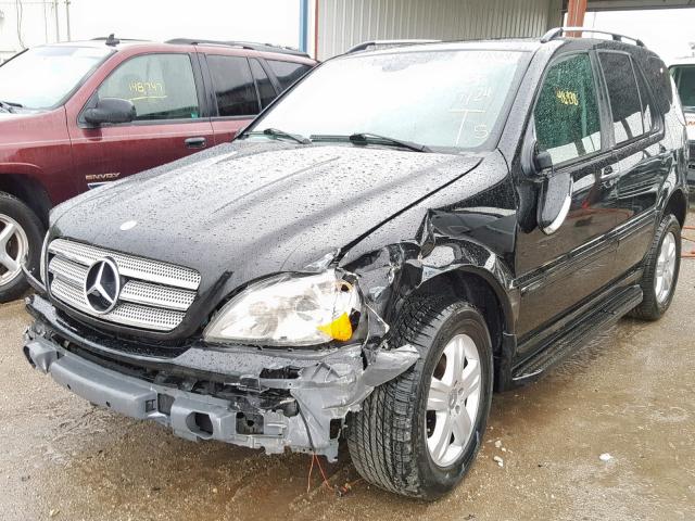 4JGAB57E85A534597 - 2005 MERCEDES-BENZ ML 350 BLACK photo 2