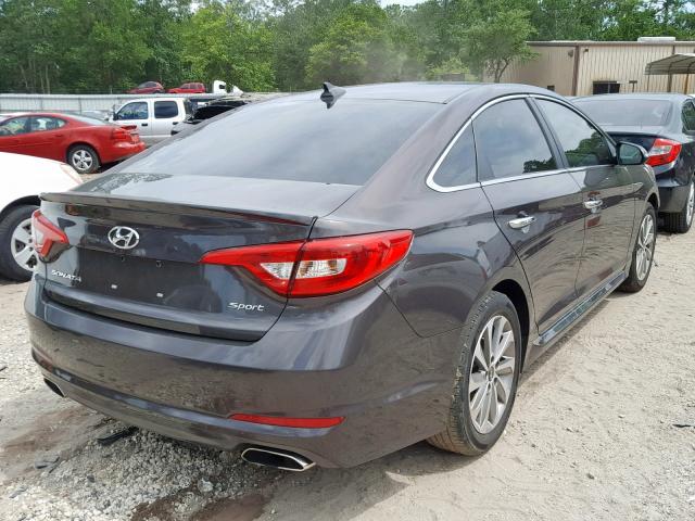 5NPE34AF4GH425287 - 2016 HYUNDAI SONATA SPO BROWN photo 4