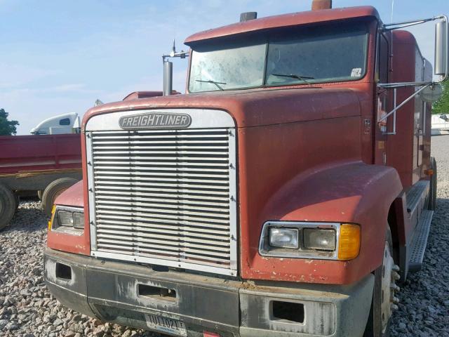 1FUYDZYB5PP662880 - 1993 FREIGHTLINER CONVENTION RED photo 2