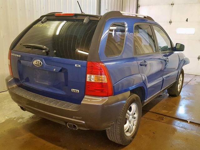 KNDJE723667201374 - 2006 KIA NEW SPORTA BLUE photo 4