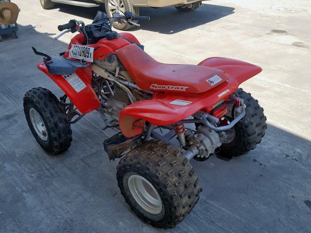 478TE270214003145 - 2001 HONDA TRX250 EX RED photo 3