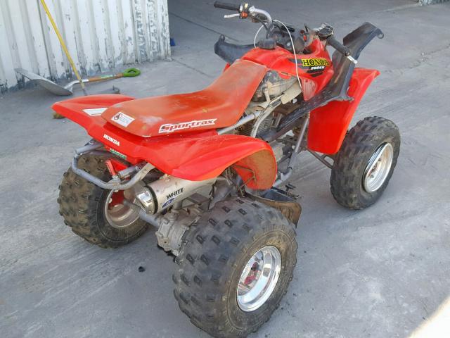 478TE270214003145 - 2001 HONDA TRX250 EX RED photo 4