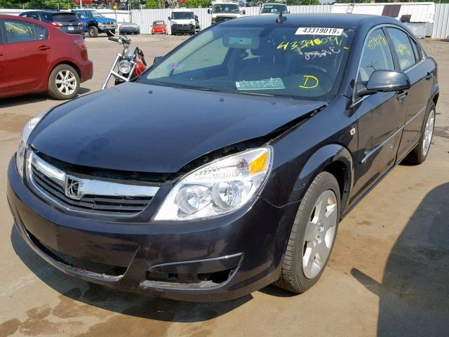 1G8ZS57N28F119252 - 2008 SATURN AURA XE BLACK photo 2