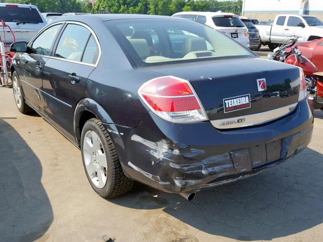 1G8ZS57N28F119252 - 2008 SATURN AURA XE BLACK photo 3