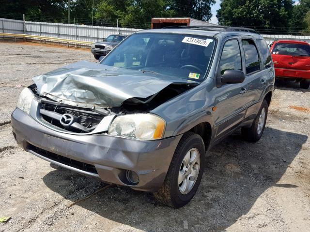 4F2CZ061X4KM27585 - 2004 MAZDA TRIBUTE ES 青色 照片 2