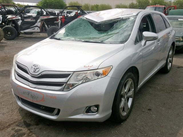 4T3BK3BB9EU104928 - 2014 TOYOTA VENZA LE SILVER photo 2