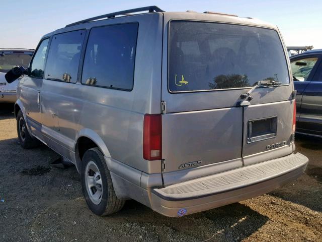 1GNDM19W91B126874 - 2001 CHEVROLET ASTRO GRAY photo 3