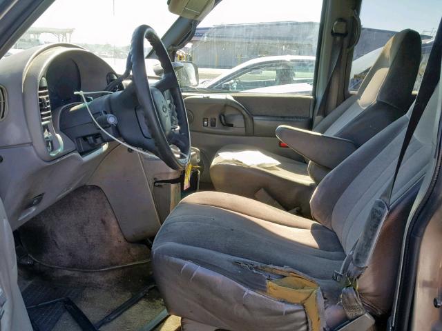 1GNDM19W91B126874 - 2001 CHEVROLET ASTRO GRAY photo 5