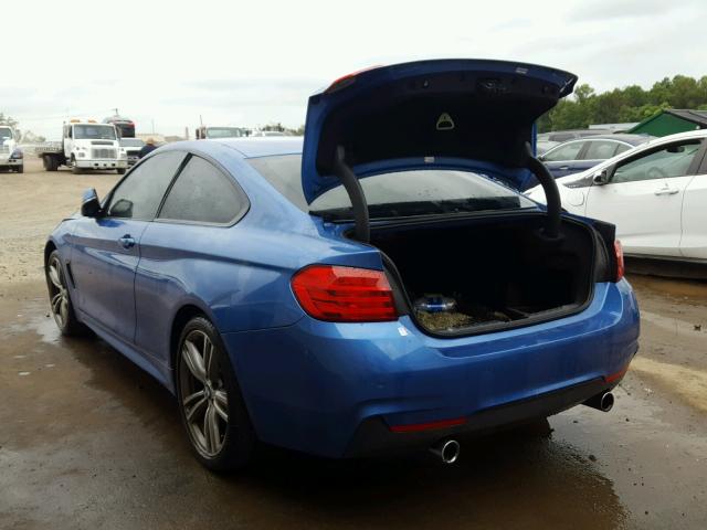 WBA3R5C57FK371450 - 2015 BMW 435 XI BLUE photo 10