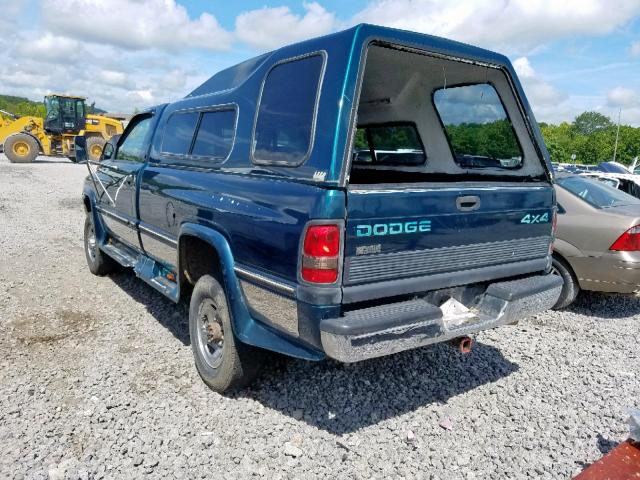 1B7KF26C7SS320055 - 1995 DODGE RAM 2500 GREEN photo 3