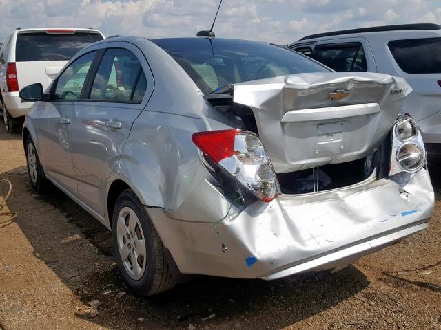 1G1JA5SH5F4219726 - 2015 CHEVROLET SONIC LS SILVER photo 3