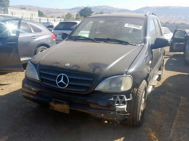 4JGAB72E71A222980 - 2001 MERCEDES-BENZ ML 430 BLACK photo 2