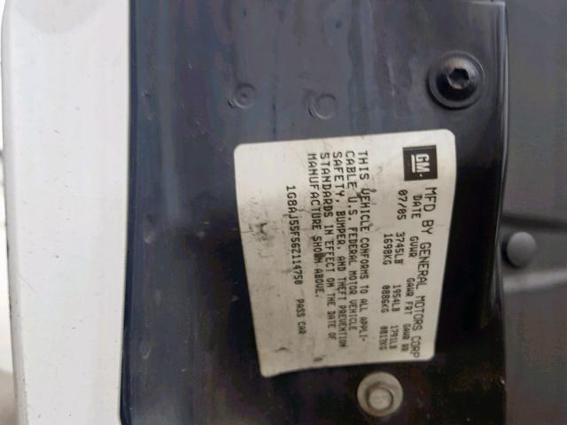 1G8AJ55F56Z114750 - 2006 SATURN ION LEVEL WHITE photo 10