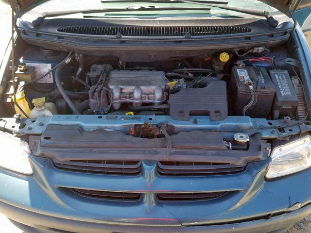 2B4GP2539YR852127 - 2000 DODGE CARAVAN GREEN photo 7