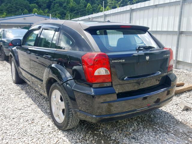 1B3HB48A79D199802 - 2009 DODGE CALIBER SX BLACK photo 3