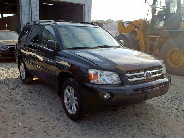 JTEEW21A960022803 - 2006 TOYOTA HIGHLANDER BLACK photo 1