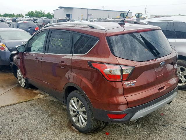 1FMCU9J95JUA35951 - 2018 FORD ESCAPE TIT BURGUNDY photo 3