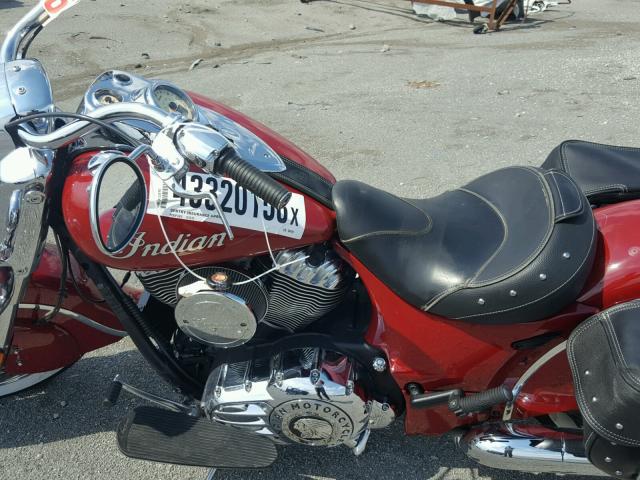 56KCCCAA1E3000148 - 2014 INDIAN MOTORCYCLE CO. CHIEF CLAS RED photo 5