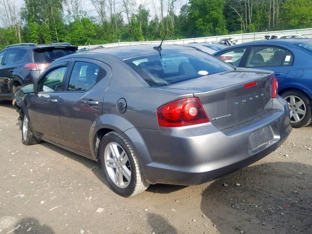 1B3BD1FB2BN583738 - 2011 DODGE AVENGER MA GRAY photo 3