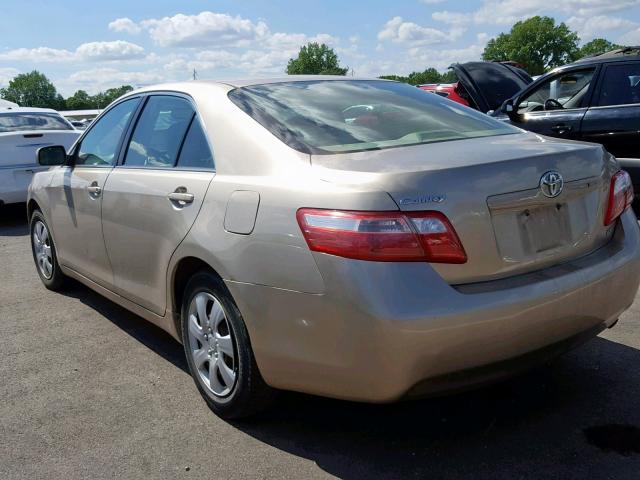 4T1BE46K77U555312 - 2007 TOYOTA CAMRY NEW GOLD photo 3