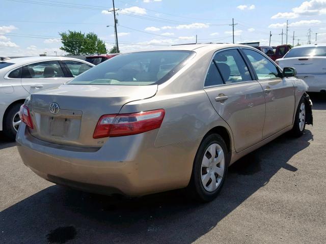 4T1BE46K77U555312 - 2007 TOYOTA CAMRY NEW GOLD photo 4