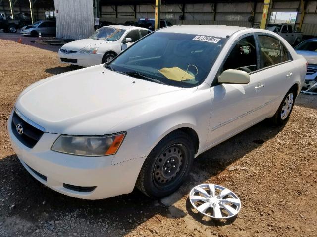 KMHET46C06A077391 - 2006 HYUNDAI SONATA GL WHITE photo 2