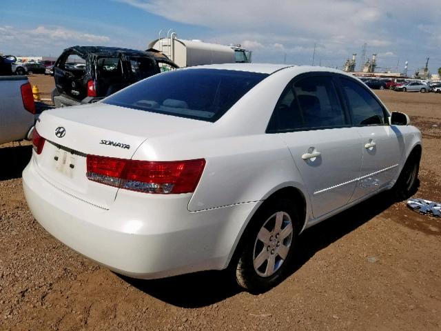 KMHET46C06A077391 - 2006 HYUNDAI SONATA GL WHITE photo 4