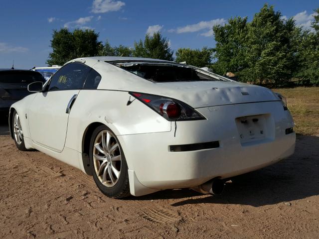 JN1AZ34E44T051025 - 2004 NISSAN 350Z COUPE WHITE photo 3