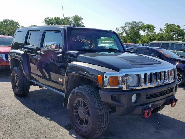 5GTDN13EX78236630 - 2007 HUMMER H3 BLACK photo 1