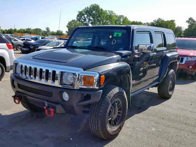 5GTDN13EX78236630 - 2007 HUMMER H3 BLACK photo 2