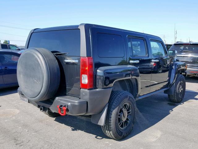 5GTDN13EX78236630 - 2007 HUMMER H3 BLACK photo 4