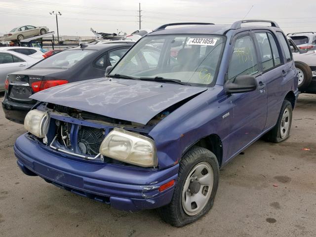 2S3TD52V4X6107174 - 1999 SUZUKI VITARA JX BLUE photo 2