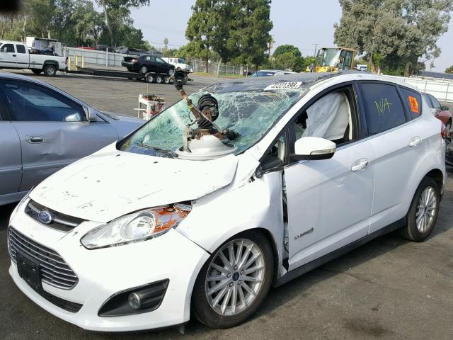 1FADP5BU7DL530728 - 2013 FORD C-MAX SEL WHITE photo 2