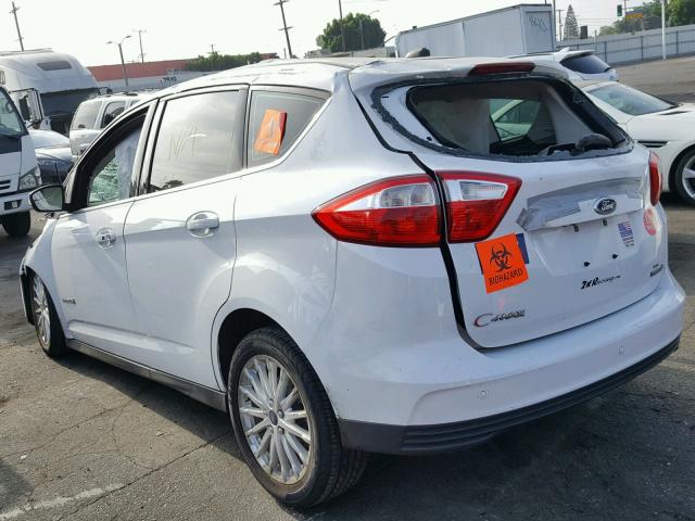 1FADP5BU7DL530728 - 2013 FORD C-MAX SEL WHITE photo 3