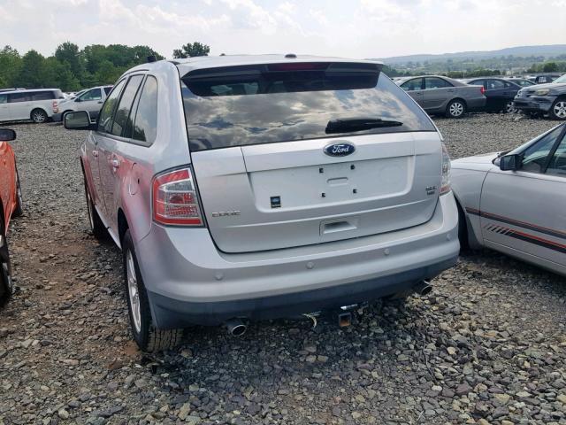 2FMDK4JCXABA55742 - 2010 FORD EDGE SEL SILVER photo 3